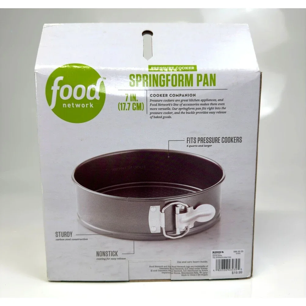 Food Network Pressure Cooker Springform Pan Nonstick Carbon Steel 7